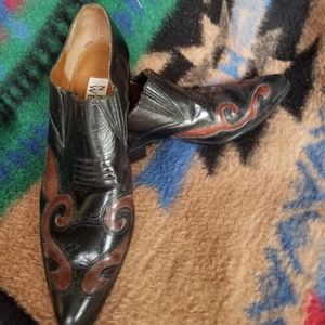 Vintage Womens Nine West Cowgirls Bootie Sz 9